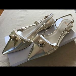 Frances Valentine (Kate Spade) Gold Metallic Shoes